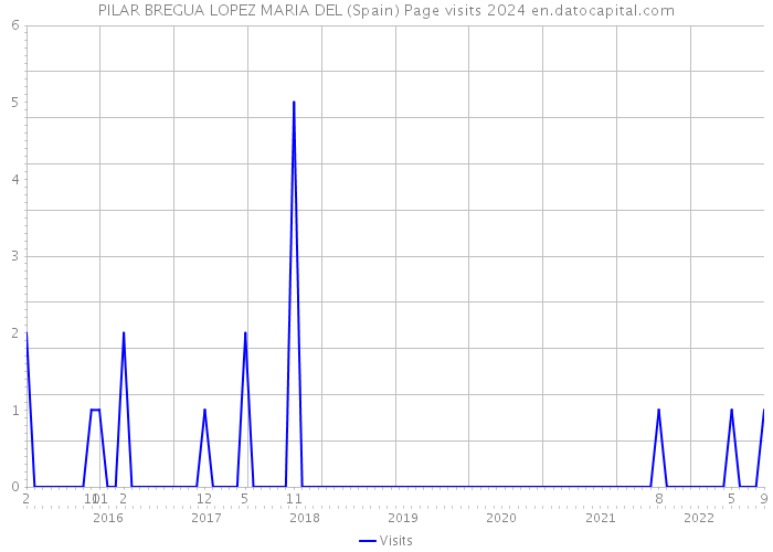 PILAR BREGUA LOPEZ MARIA DEL (Spain) Page visits 2024 