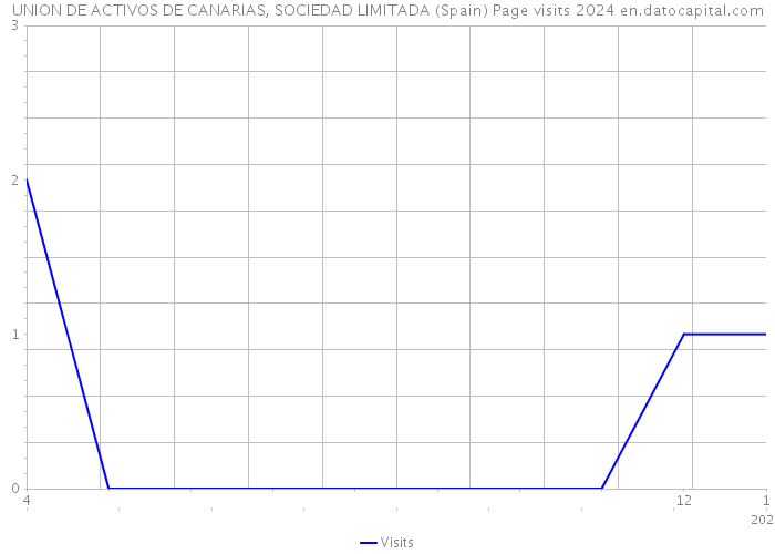 UNION DE ACTIVOS DE CANARIAS, SOCIEDAD LIMITADA (Spain) Page visits 2024 