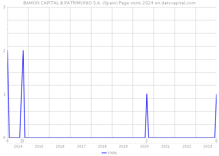 BAMON CAPITAL & PATRIMONIO S.A. (Spain) Page visits 2024 