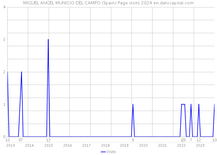 MIGUEL ANGEL MUNICIO DEL CAMPO (Spain) Page visits 2024 