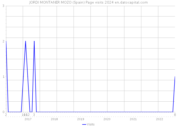 JORDI MONTANER MOZO (Spain) Page visits 2024 