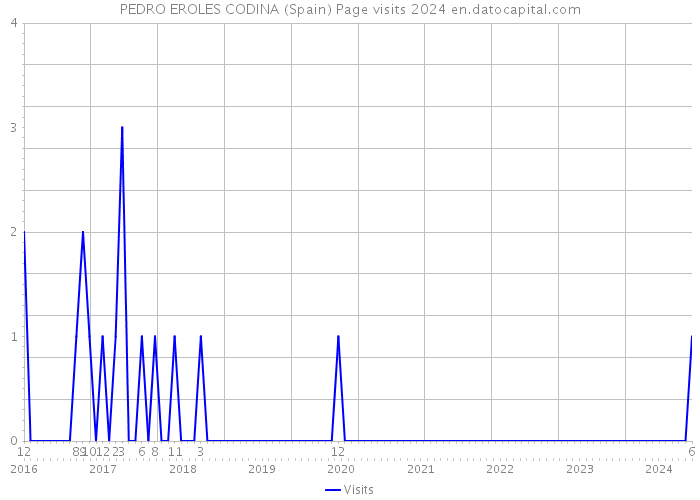PEDRO EROLES CODINA (Spain) Page visits 2024 