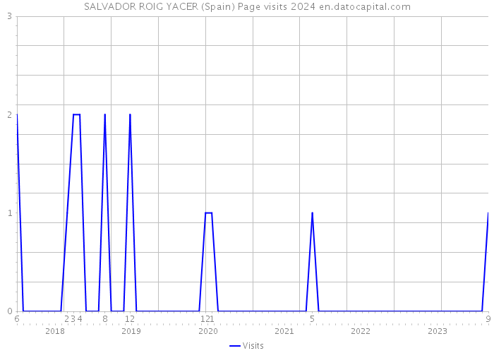 SALVADOR ROIG YACER (Spain) Page visits 2024 