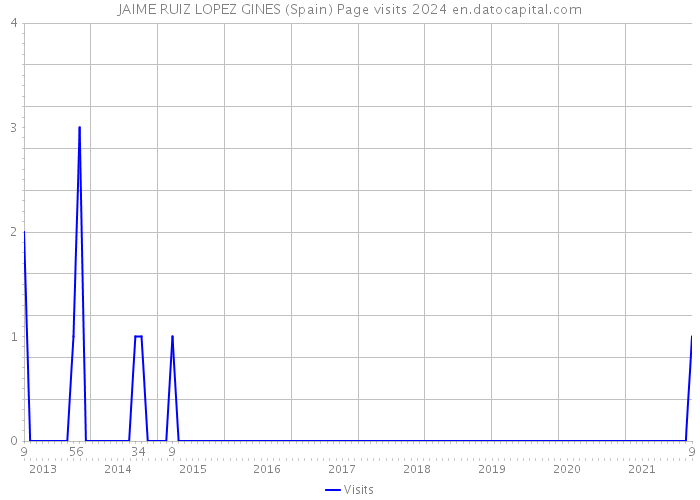 JAIME RUIZ LOPEZ GINES (Spain) Page visits 2024 