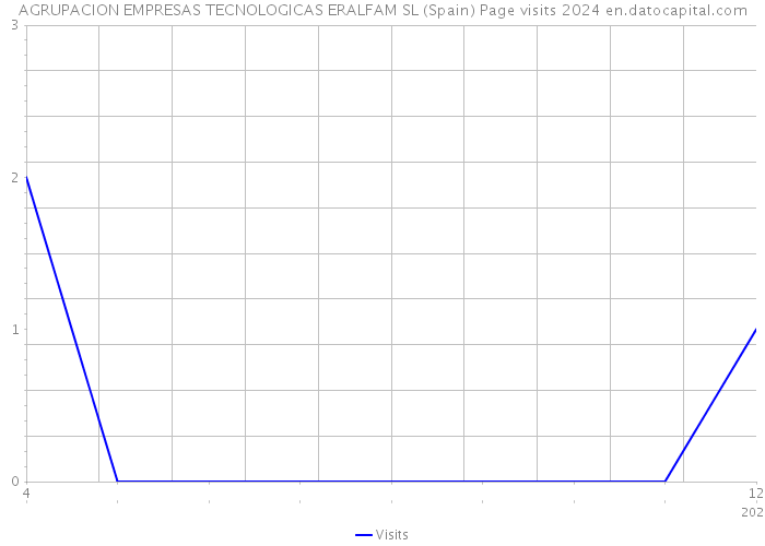 AGRUPACION EMPRESAS TECNOLOGICAS ERALFAM SL (Spain) Page visits 2024 