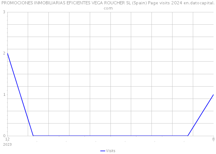 PROMOCIONES INMOBILIARIAS EFICIENTES VEGA ROUCHER SL (Spain) Page visits 2024 