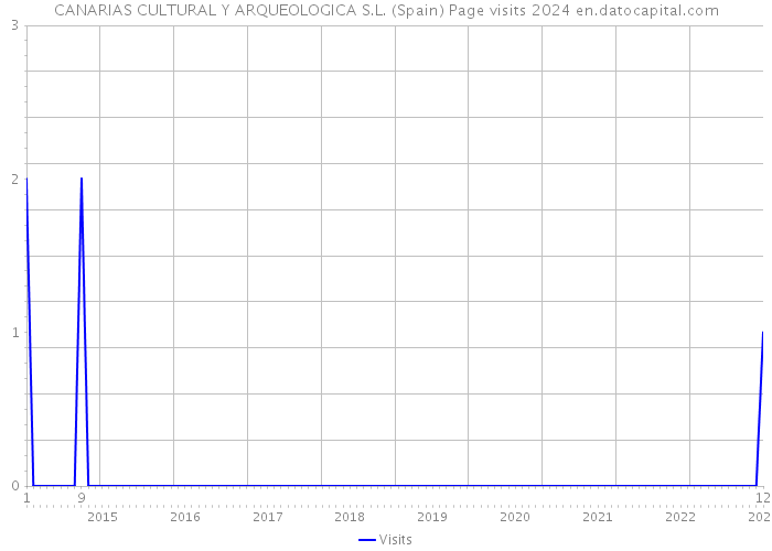 CANARIAS CULTURAL Y ARQUEOLOGICA S.L. (Spain) Page visits 2024 