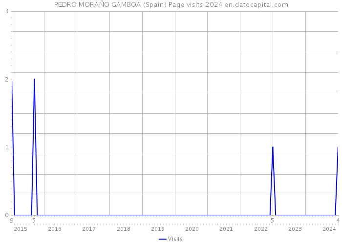 PEDRO MORAÑO GAMBOA (Spain) Page visits 2024 