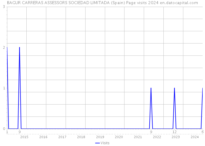 BAGUR CARRERAS ASSESSORS SOCIEDAD LIMITADA (Spain) Page visits 2024 