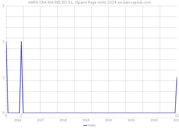 AMPA CRA RIA DEL EO S.L. (Spain) Page visits 2024 