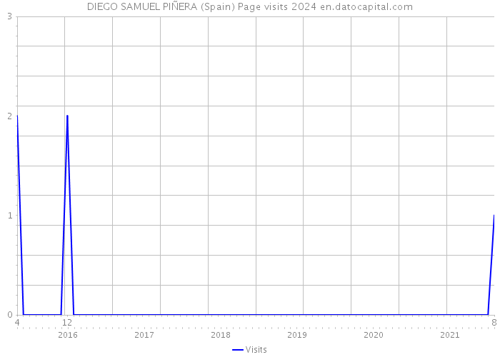 DIEGO SAMUEL PIÑERA (Spain) Page visits 2024 