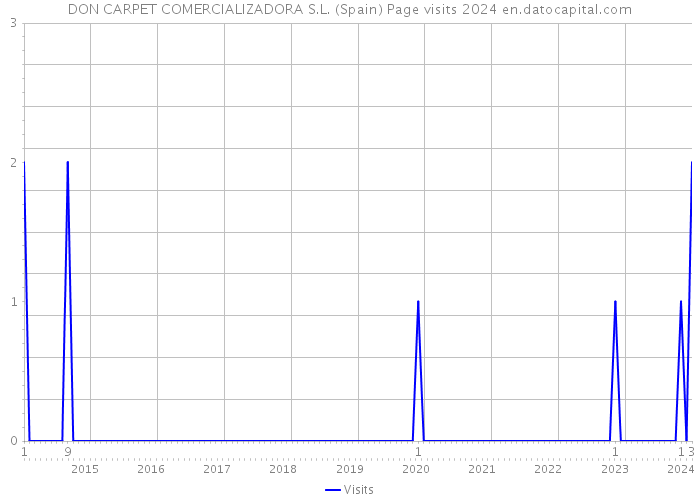 DON CARPET COMERCIALIZADORA S.L. (Spain) Page visits 2024 