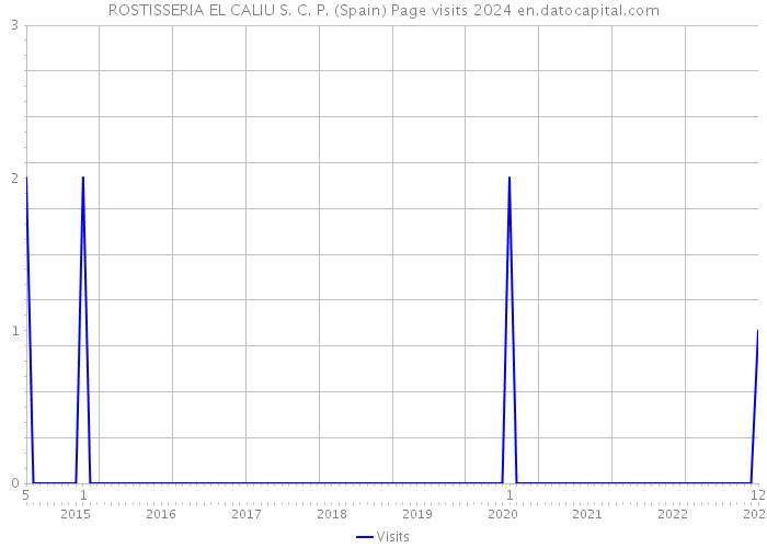 ROSTISSERIA EL CALIU S. C. P. (Spain) Page visits 2024 