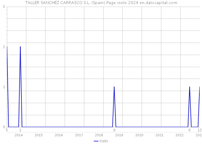 TALLER SANCHEZ CARRASCO S.L. (Spain) Page visits 2024 