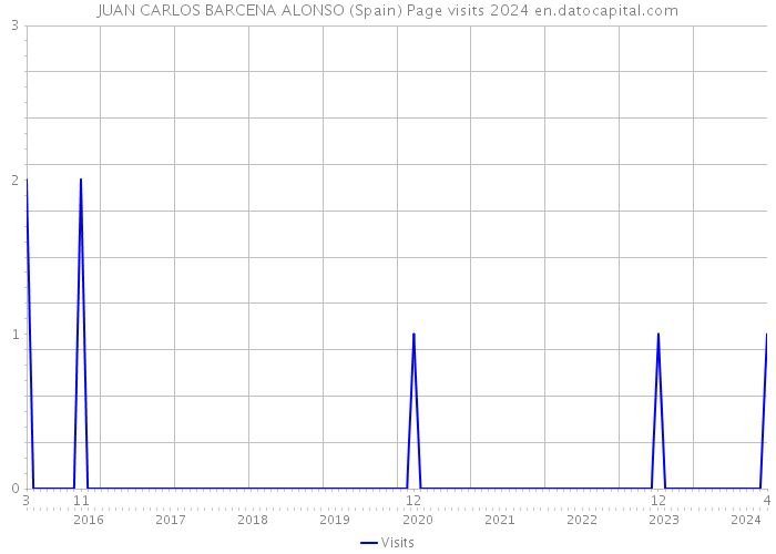 JUAN CARLOS BARCENA ALONSO (Spain) Page visits 2024 