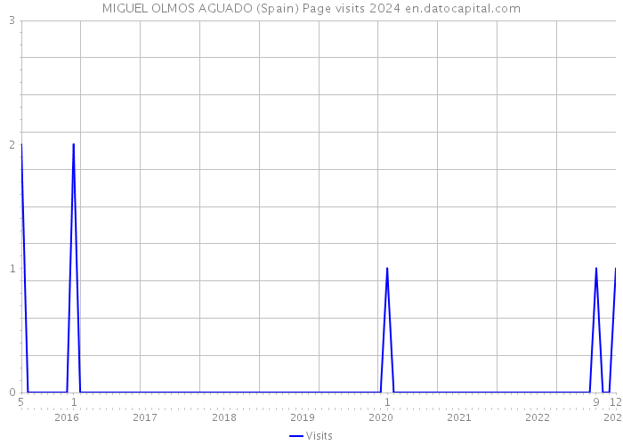 MIGUEL OLMOS AGUADO (Spain) Page visits 2024 