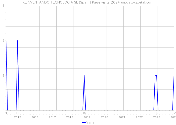 REINVENTANDO TECNOLOGIA SL (Spain) Page visits 2024 