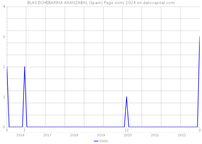 BLAS ECHEBARRIA ARANZABAL (Spain) Page visits 2024 