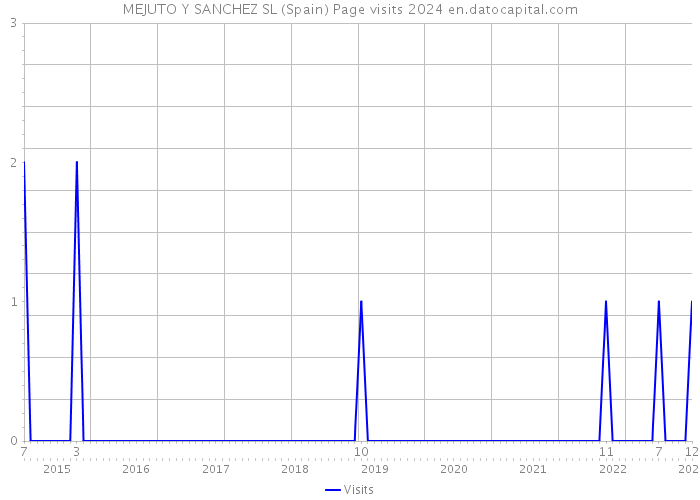 MEJUTO Y SANCHEZ SL (Spain) Page visits 2024 