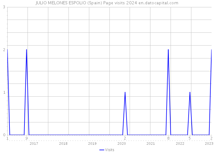 JULIO MELONES ESPOLIO (Spain) Page visits 2024 