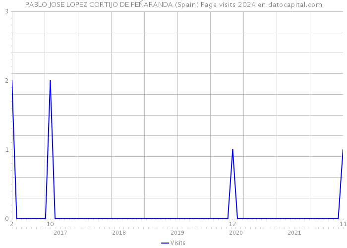 PABLO JOSE LOPEZ CORTIJO DE PEÑARANDA (Spain) Page visits 2024 