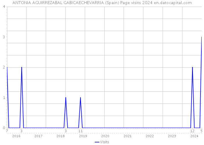 ANTONIA AGUIRREZABAL GABICAECHEVARRIA (Spain) Page visits 2024 