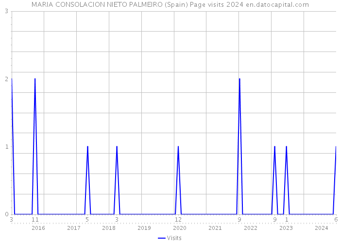 MARIA CONSOLACION NIETO PALMEIRO (Spain) Page visits 2024 