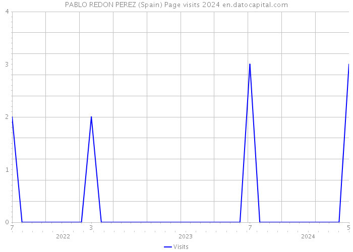 PABLO REDON PEREZ (Spain) Page visits 2024 