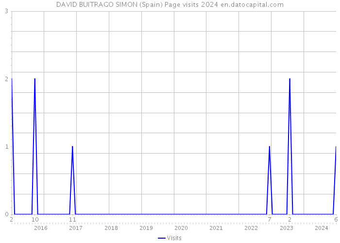 DAVID BUITRAGO SIMON (Spain) Page visits 2024 