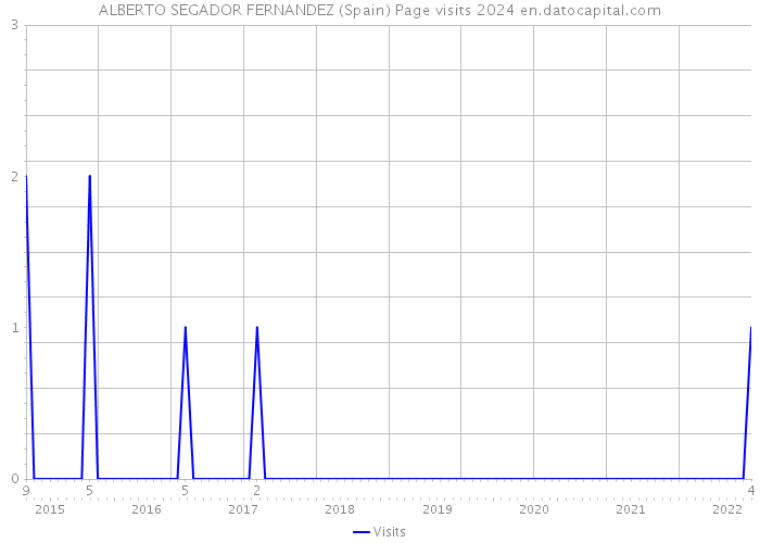 ALBERTO SEGADOR FERNANDEZ (Spain) Page visits 2024 