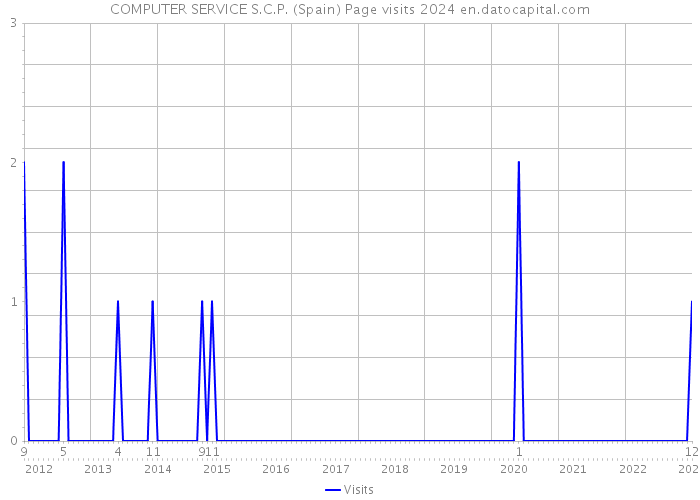COMPUTER SERVICE S.C.P. (Spain) Page visits 2024 