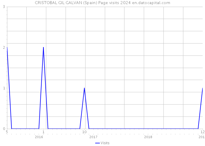 CRISTOBAL GIL GALVAN (Spain) Page visits 2024 