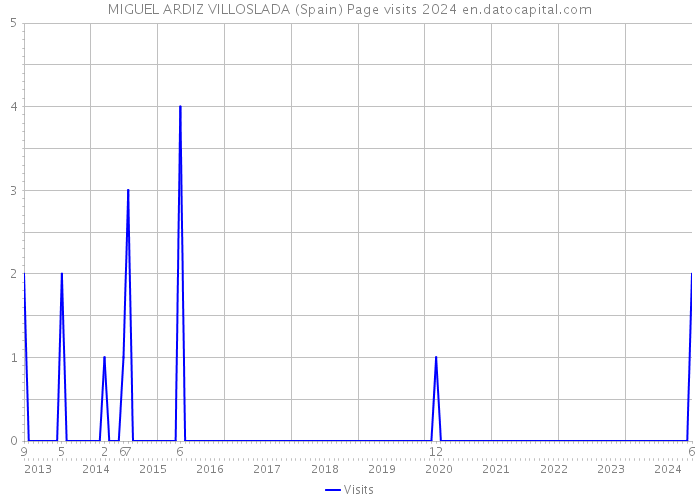 MIGUEL ARDIZ VILLOSLADA (Spain) Page visits 2024 
