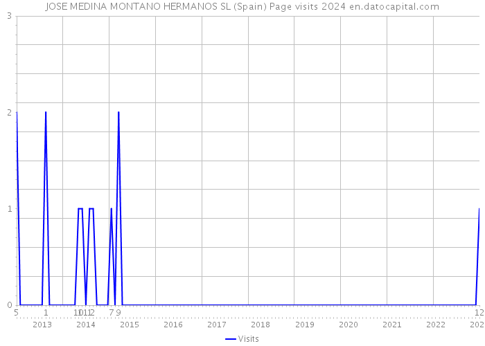 JOSE MEDINA MONTANO HERMANOS SL (Spain) Page visits 2024 