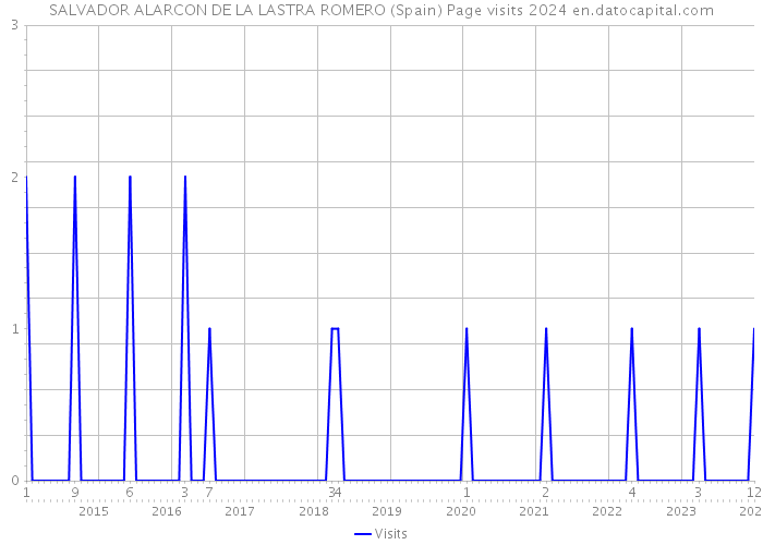 SALVADOR ALARCON DE LA LASTRA ROMERO (Spain) Page visits 2024 