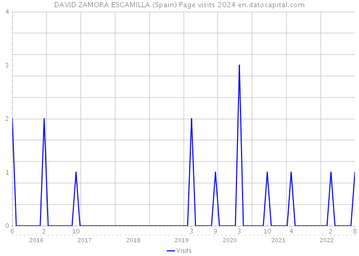 DAVID ZAMORA ESCAMILLA (Spain) Page visits 2024 