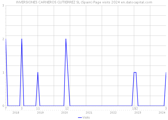 INVERSIONES CARNEROS GUTIERREZ SL (Spain) Page visits 2024 