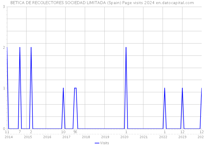 BETICA DE RECOLECTORES SOCIEDAD LIMITADA (Spain) Page visits 2024 