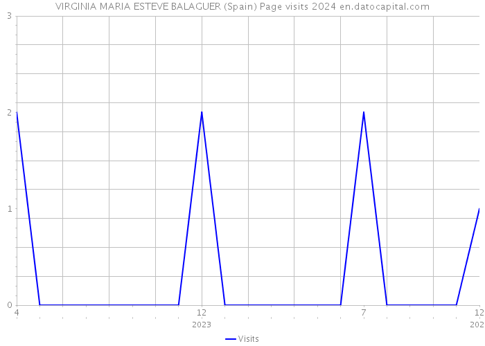VIRGINIA MARIA ESTEVE BALAGUER (Spain) Page visits 2024 