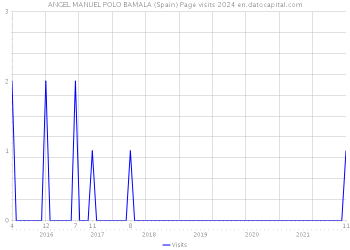 ANGEL MANUEL POLO BAMALA (Spain) Page visits 2024 