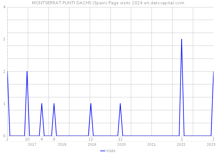 MONTSERRAT PUNTI DACHS (Spain) Page visits 2024 