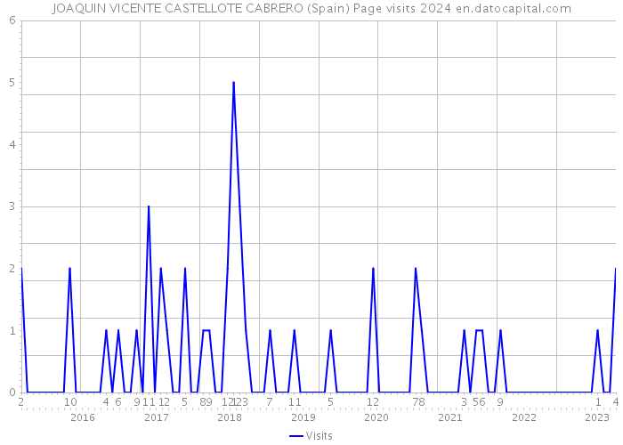 JOAQUIN VICENTE CASTELLOTE CABRERO (Spain) Page visits 2024 