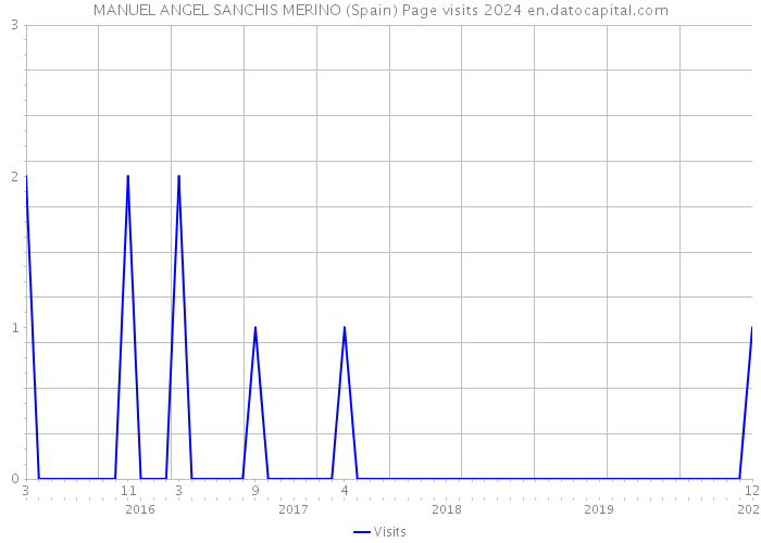 MANUEL ANGEL SANCHIS MERINO (Spain) Page visits 2024 