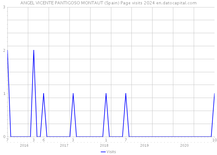 ANGEL VICENTE PANTIGOSO MONTAUT (Spain) Page visits 2024 