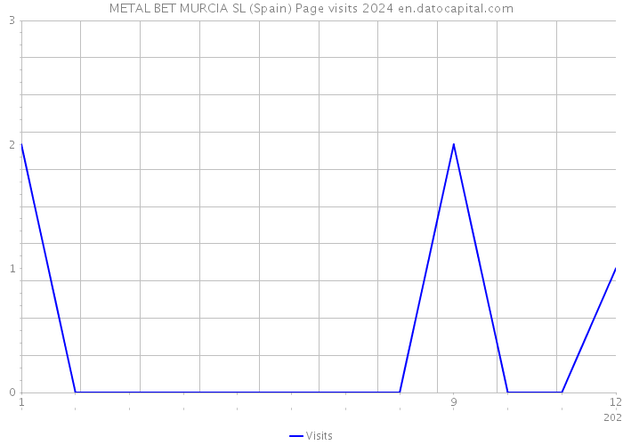 METAL BET MURCIA SL (Spain) Page visits 2024 