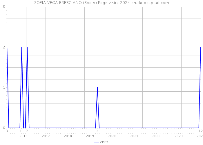 SOFIA VEGA BRESCIANO (Spain) Page visits 2024 