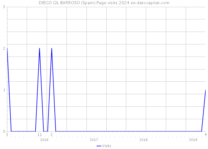 DIEGO GIL BARROSO (Spain) Page visits 2024 