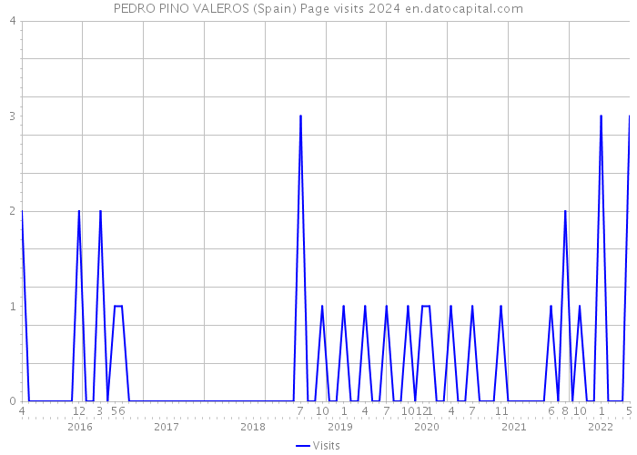 PEDRO PINO VALEROS (Spain) Page visits 2024 