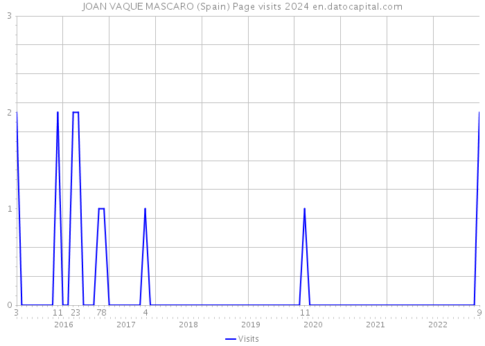 JOAN VAQUE MASCARO (Spain) Page visits 2024 
