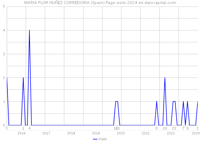 MARIA FLOR NUÑEZ CORREDOIRA (Spain) Page visits 2024 